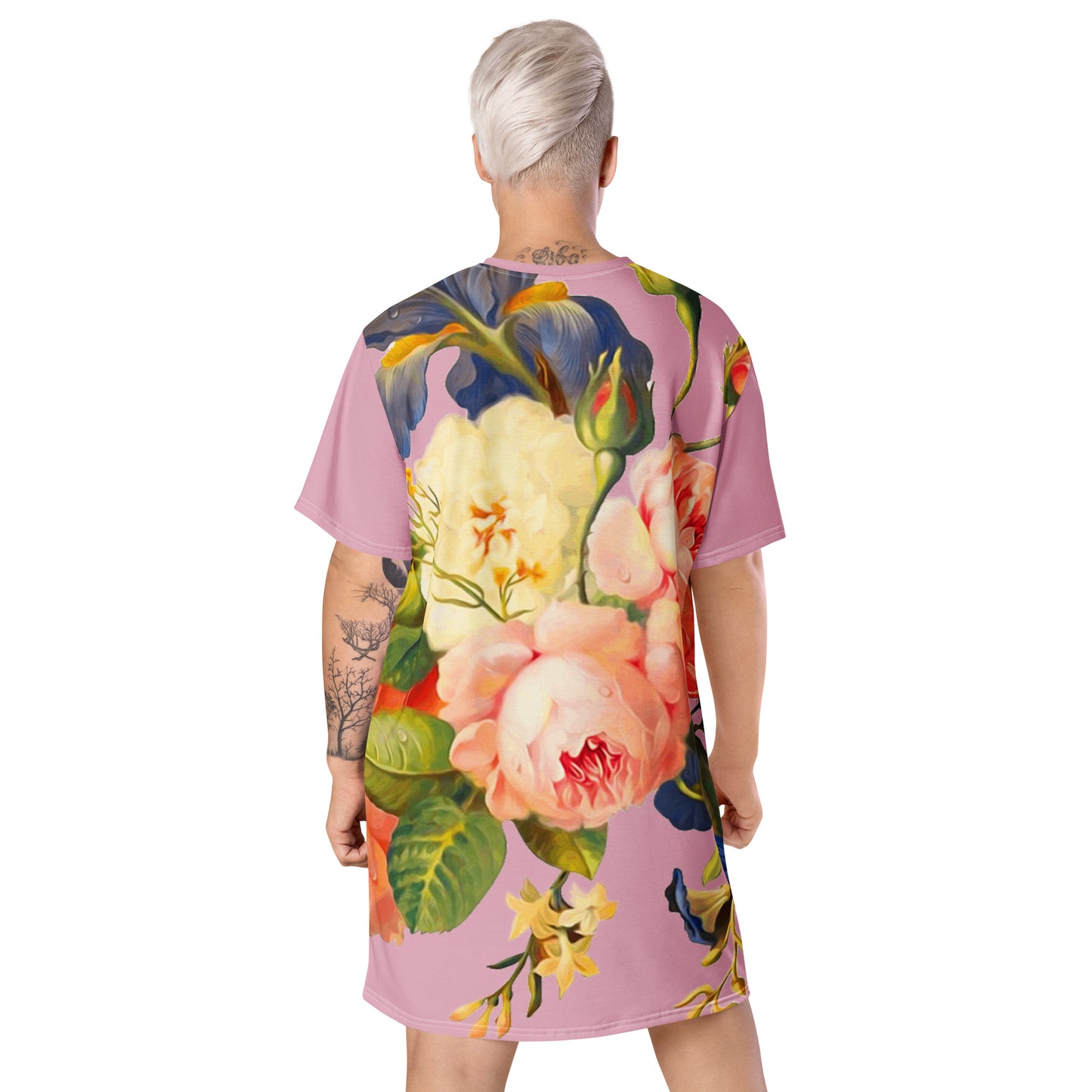 Vestido camiseta Hada Floral Malva