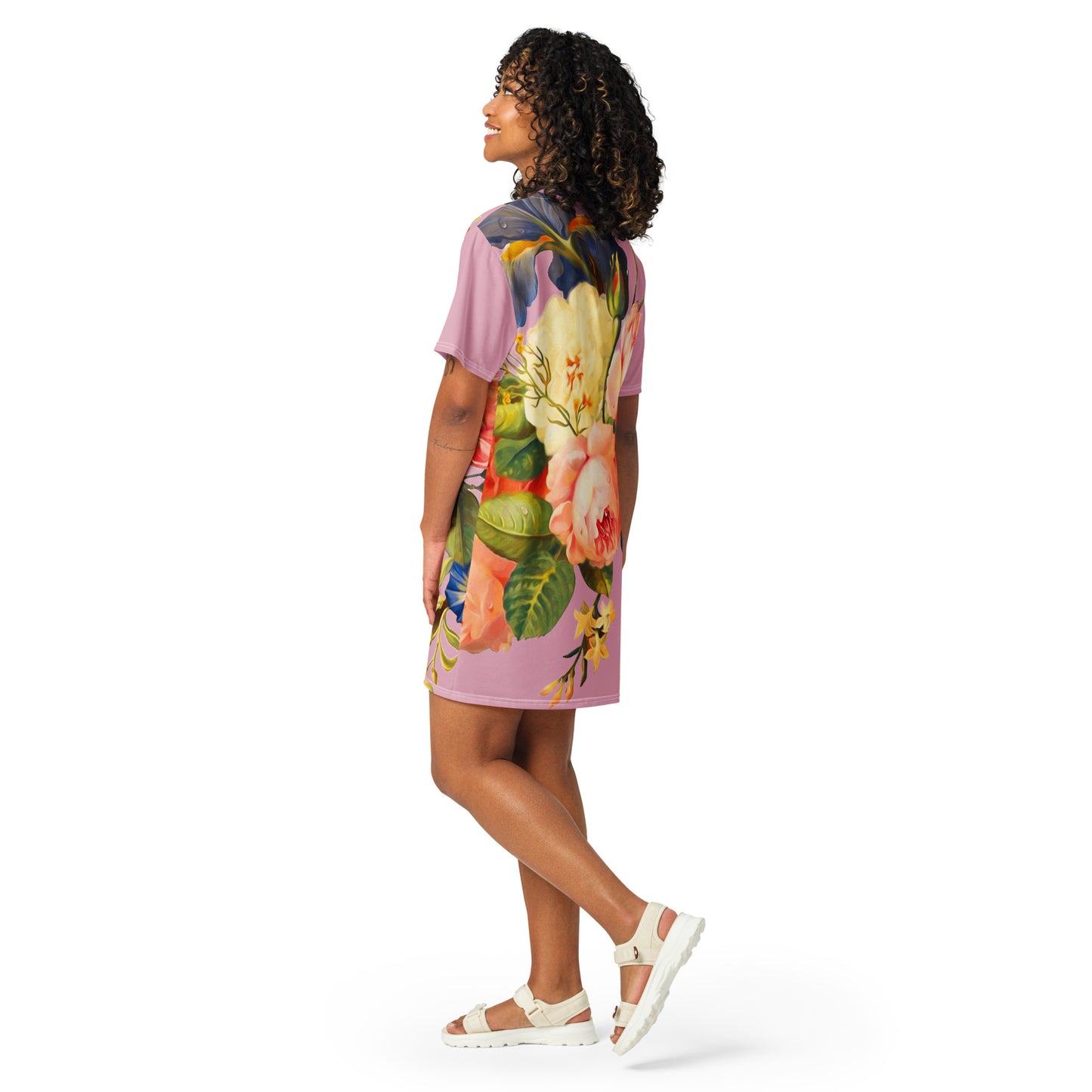 Vestido camiseta Hada Floral Malva