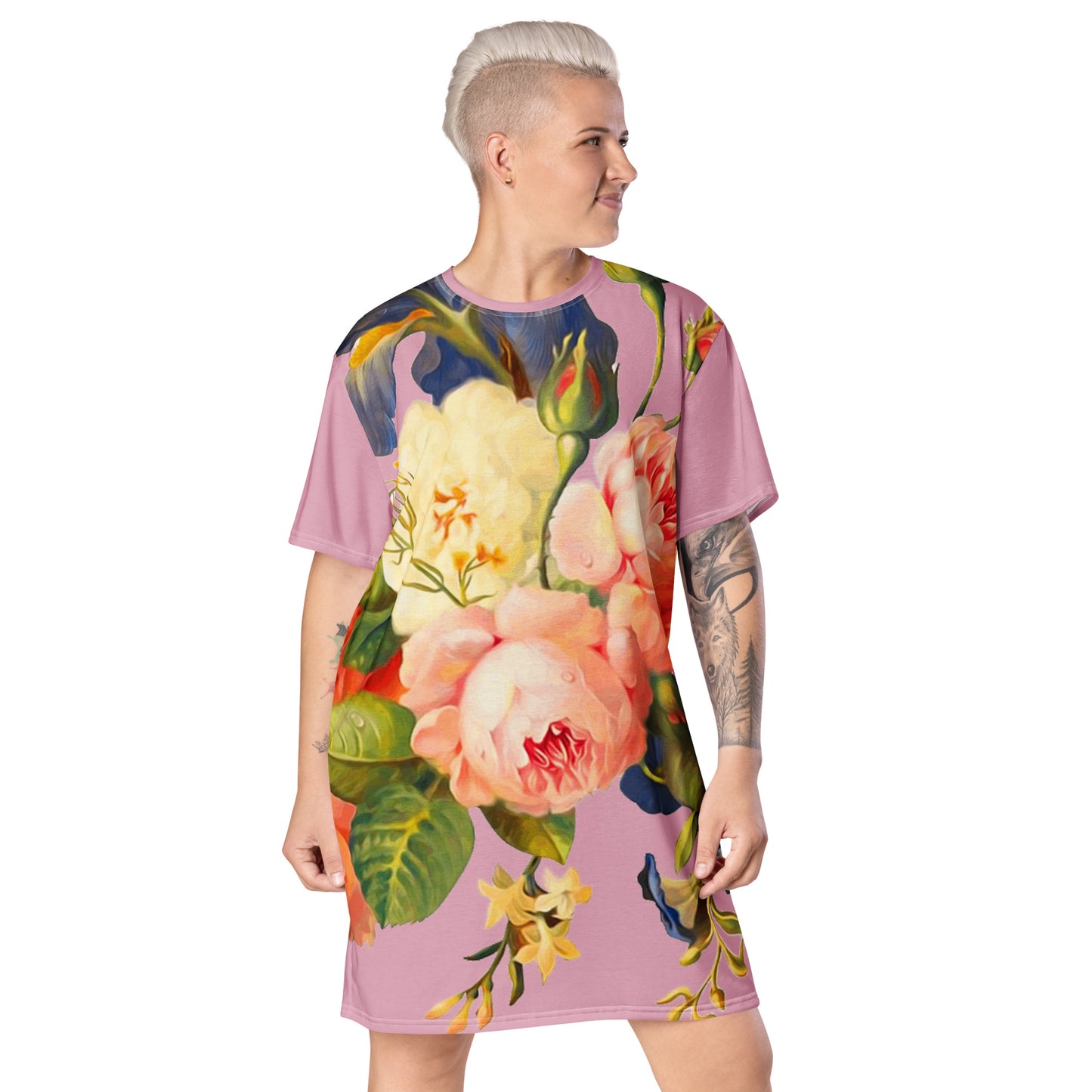 Vestido camiseta Hada Floral Malva