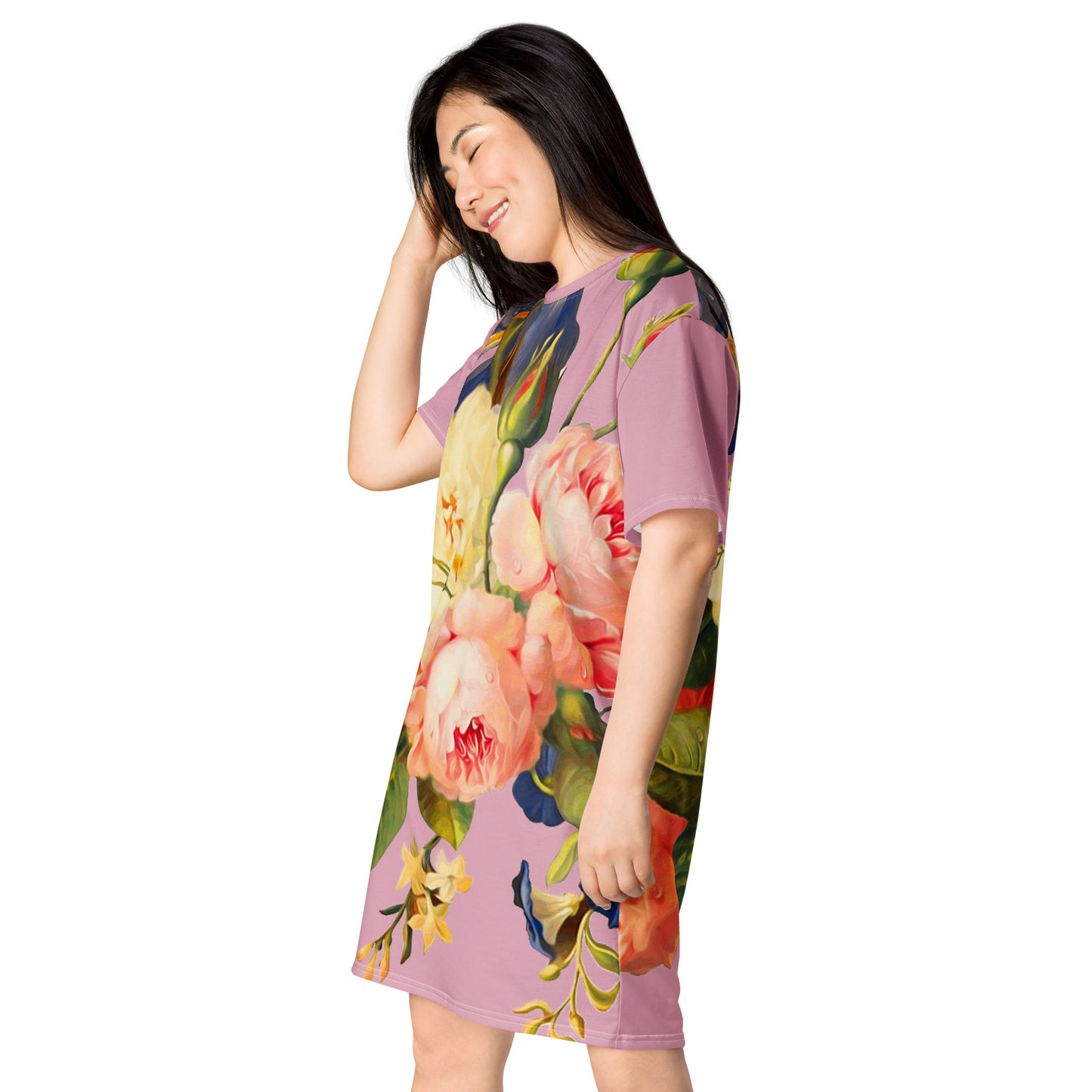 Vestido camiseta Hada Floral Malva