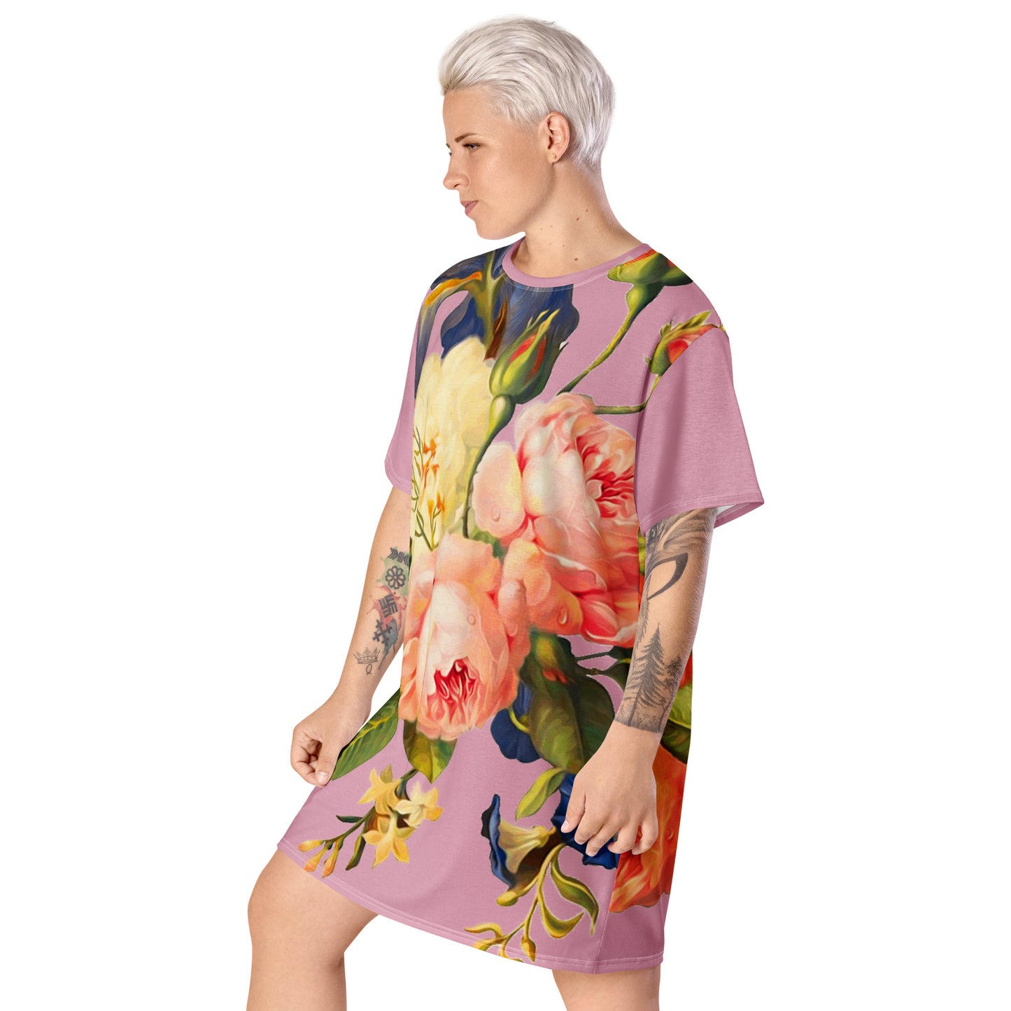 Vestido camiseta Hada Floral Malva