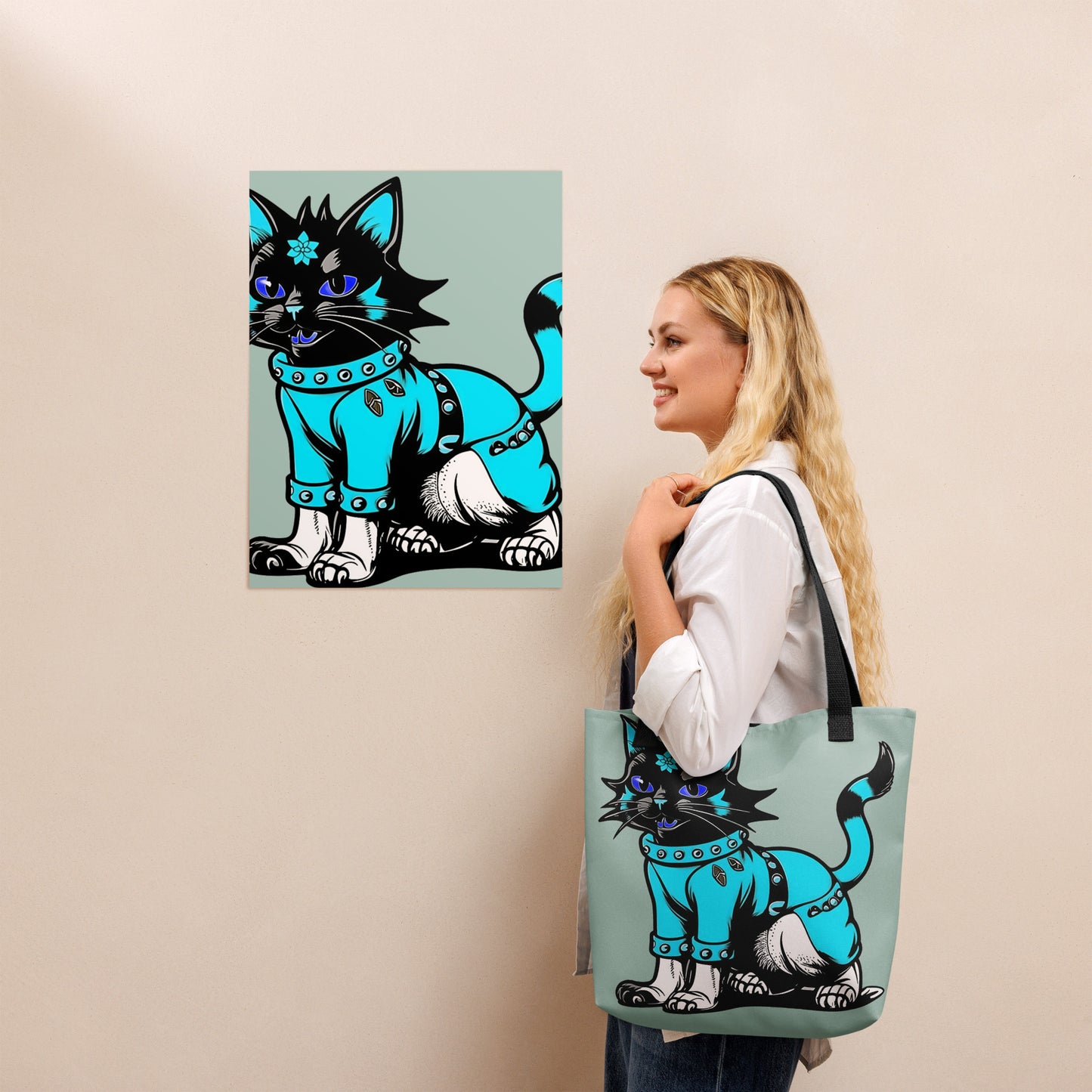 Bolsa de tela  El Gatito Callejero Kung fu