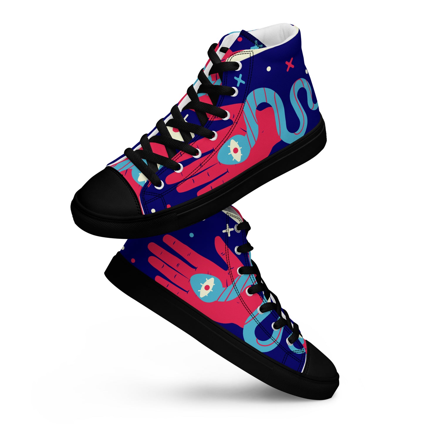 Women's high top canvas sneakers