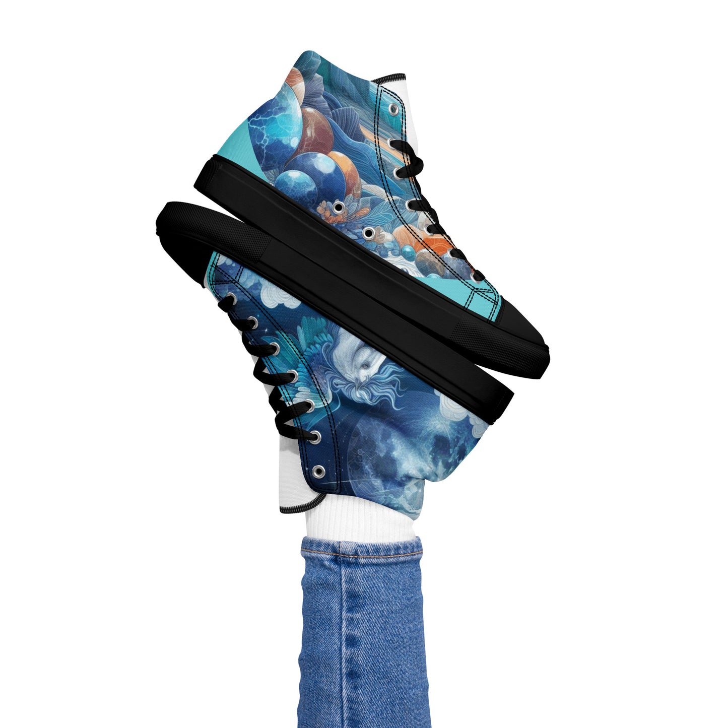 Women's high top canvas sneakers