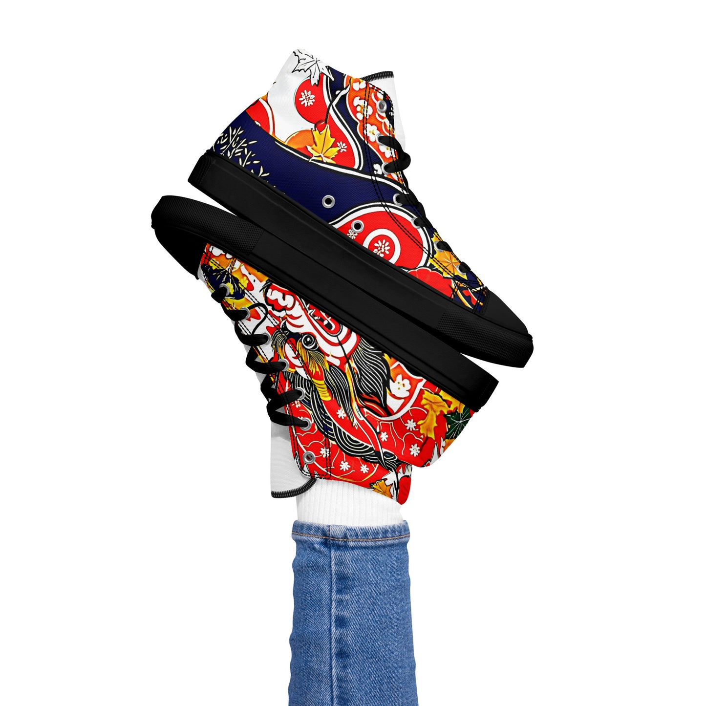 Women's high top canvas sneakers