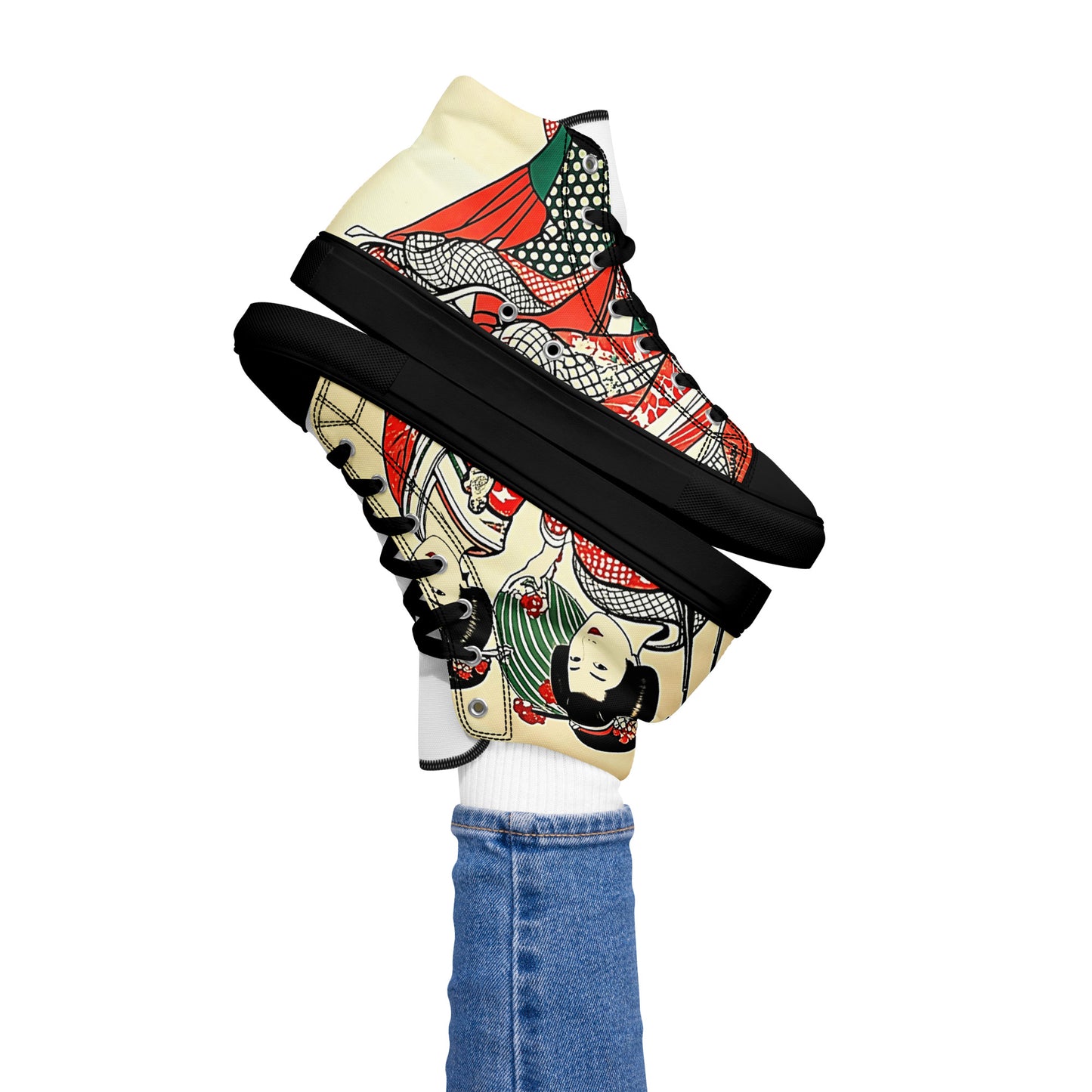 Women's high top canvas sneakers