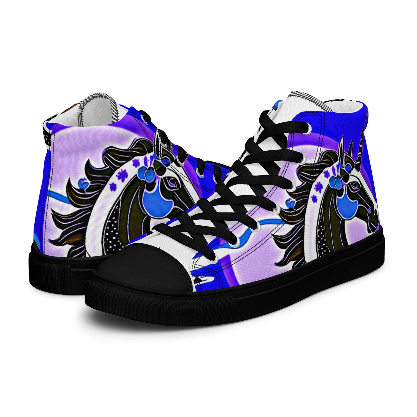 Women's high top canvas sneakers