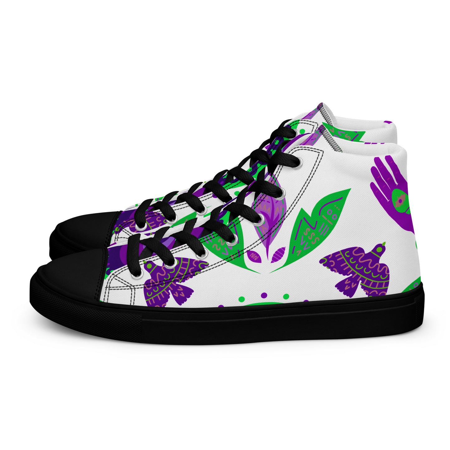 Women's high top canvas sneakers