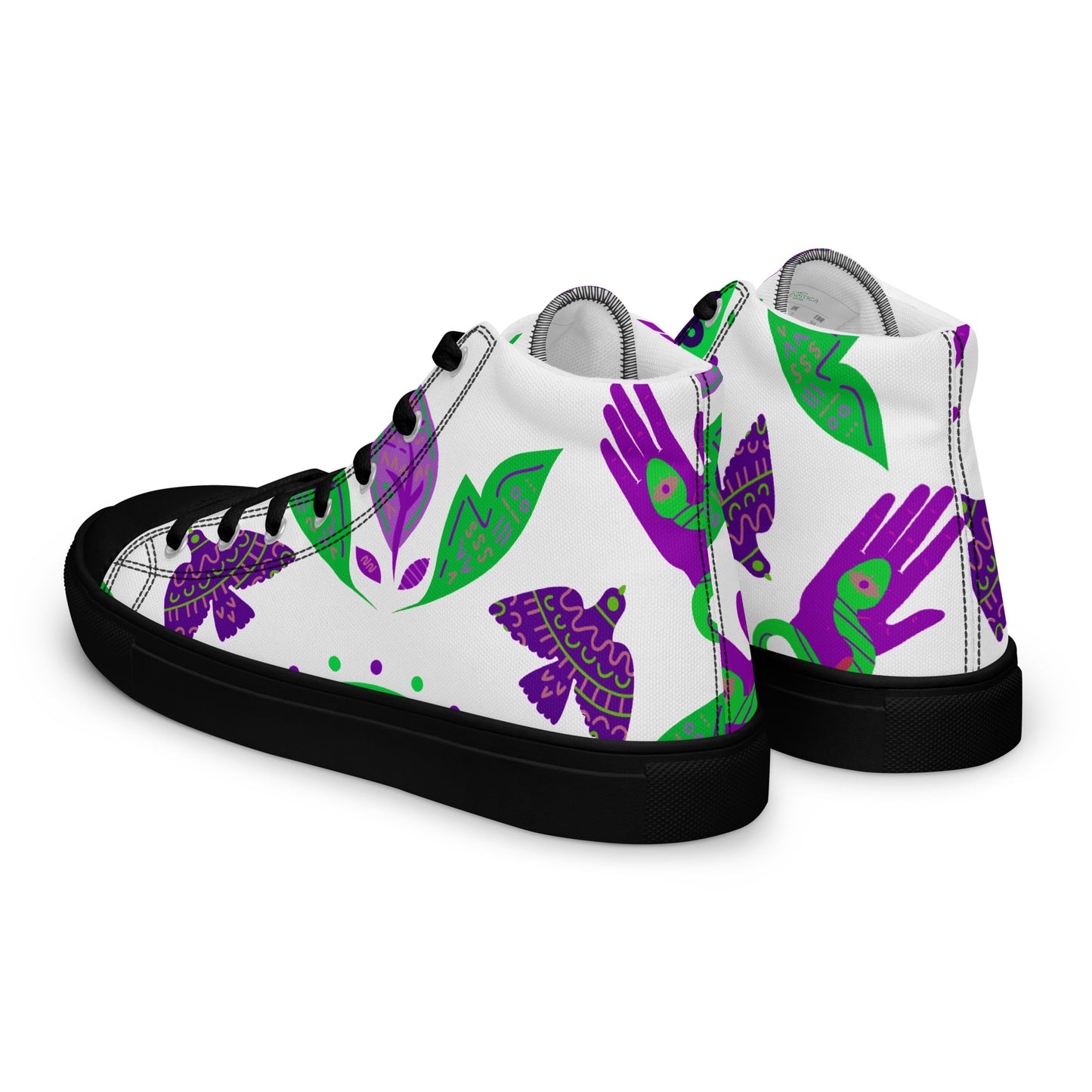 Women's high top canvas sneakers