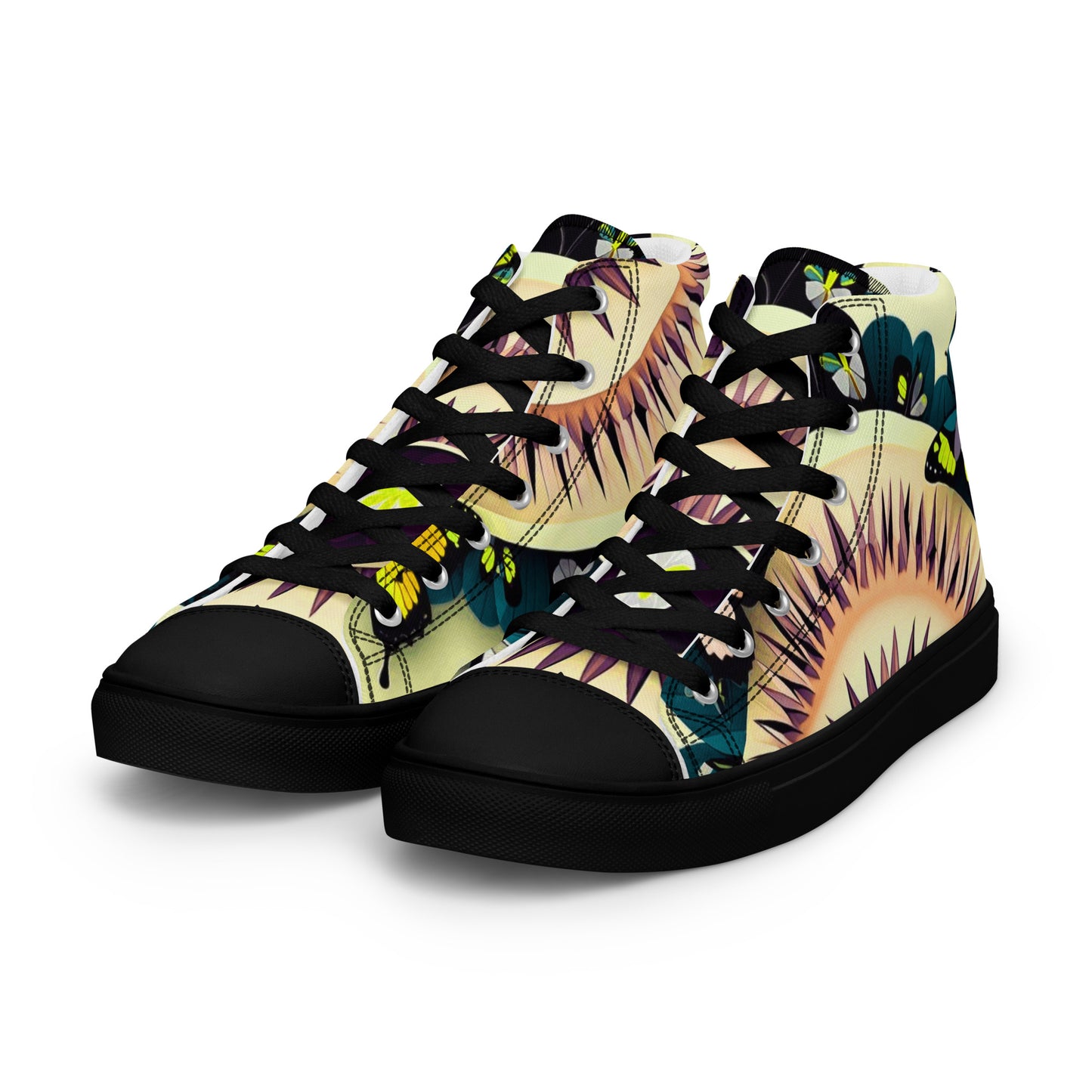 Women's high top canvas sneakers