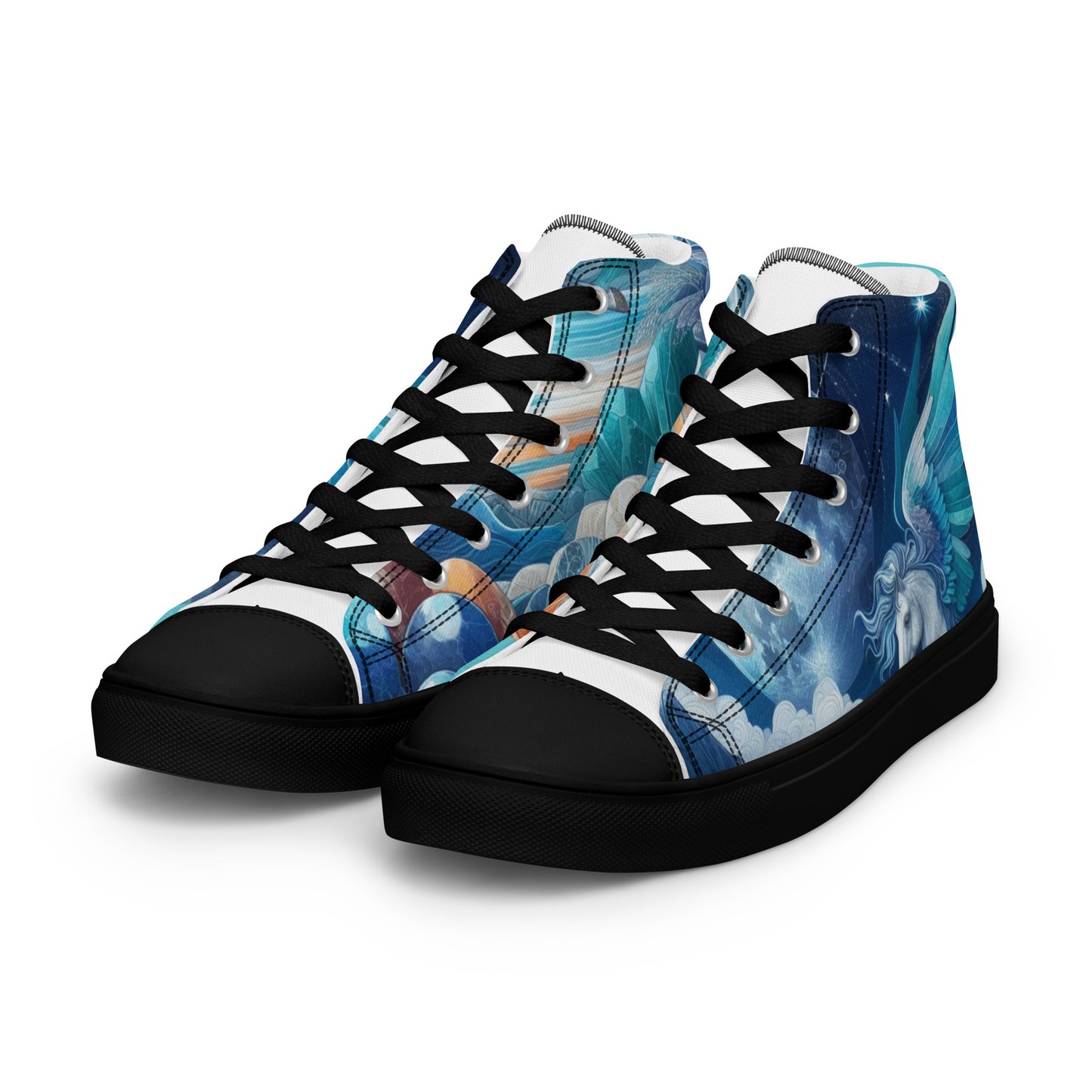 Women's high top canvas sneakers