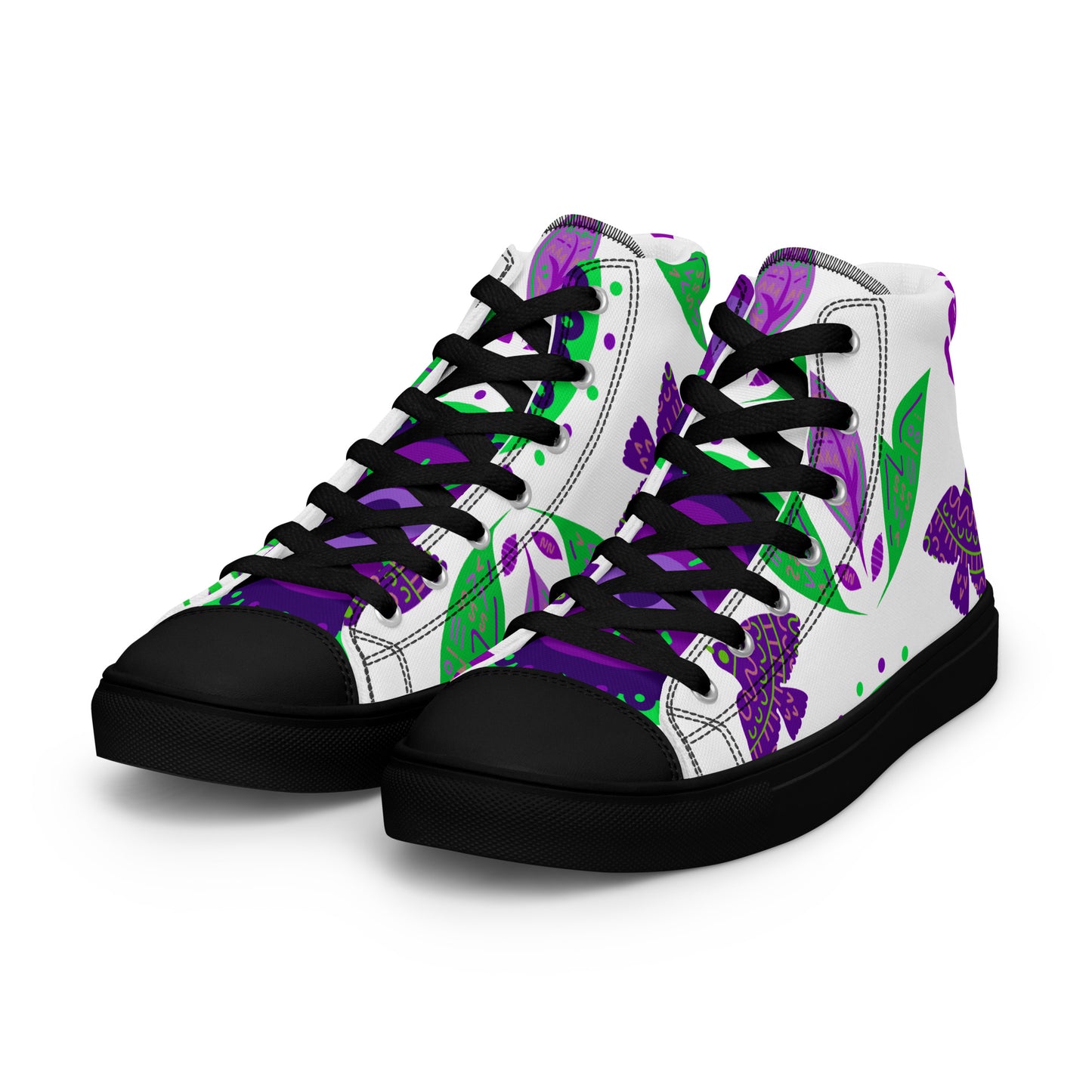 Women's high top canvas sneakers