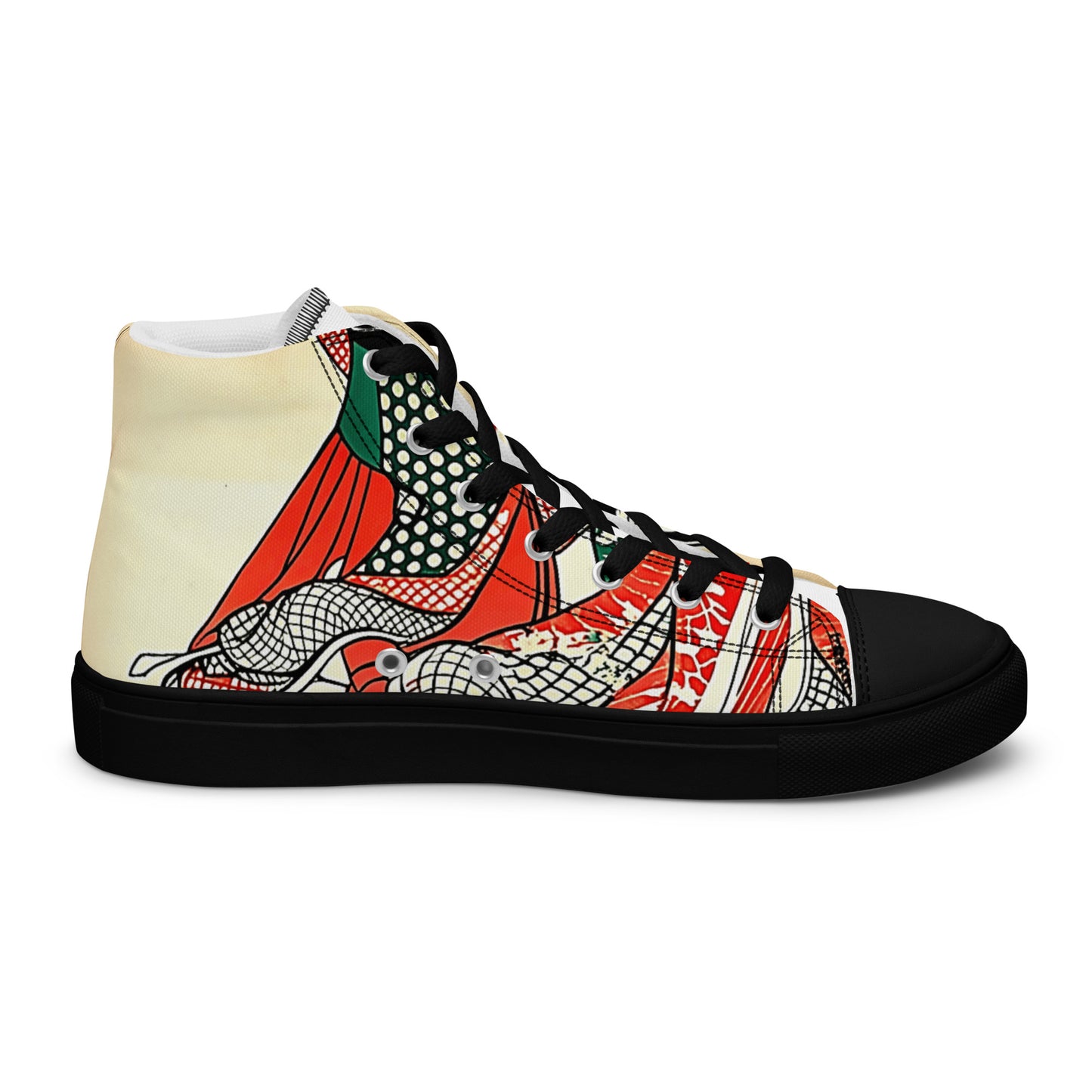 Women's high top canvas sneakers