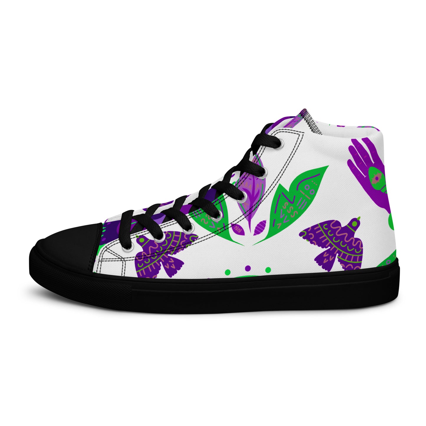 Women's high top canvas sneakers