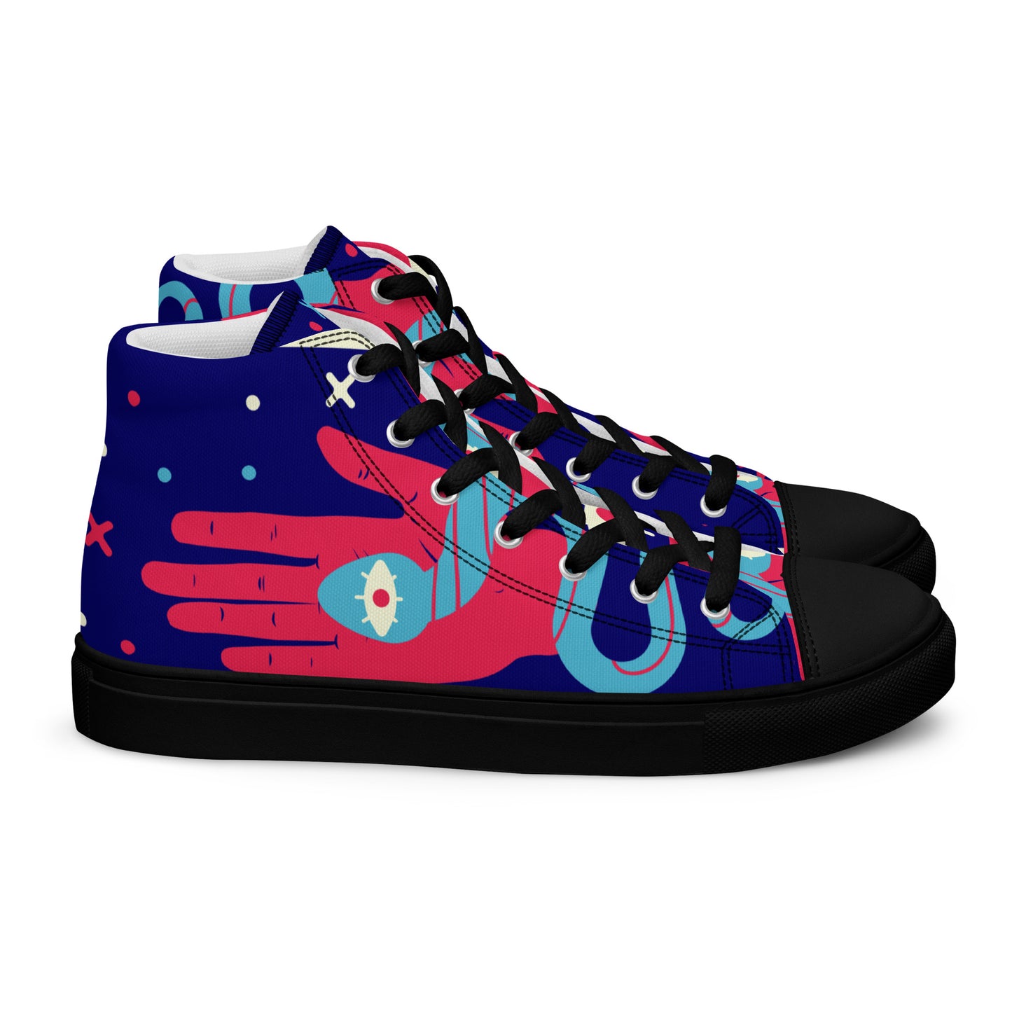 Women's high top canvas sneakers