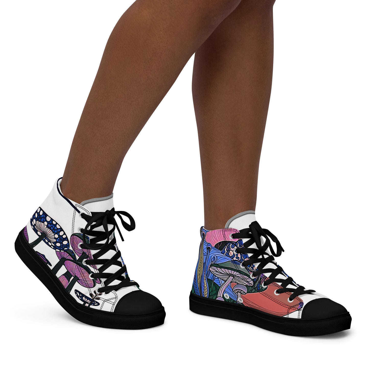 Women's high top canvas sneakers