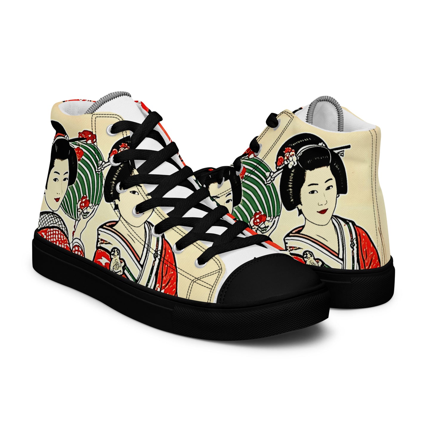 Women's high top canvas sneakers