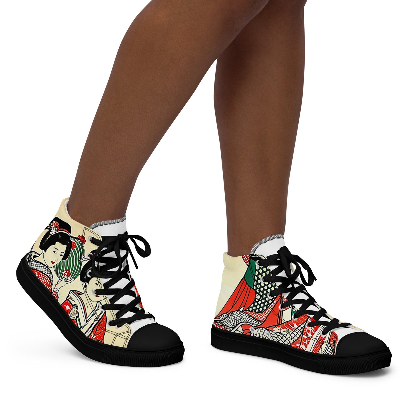 Women's high top canvas sneakers