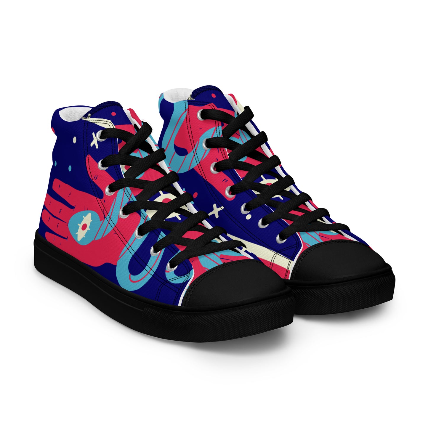 Women's high top canvas sneakers