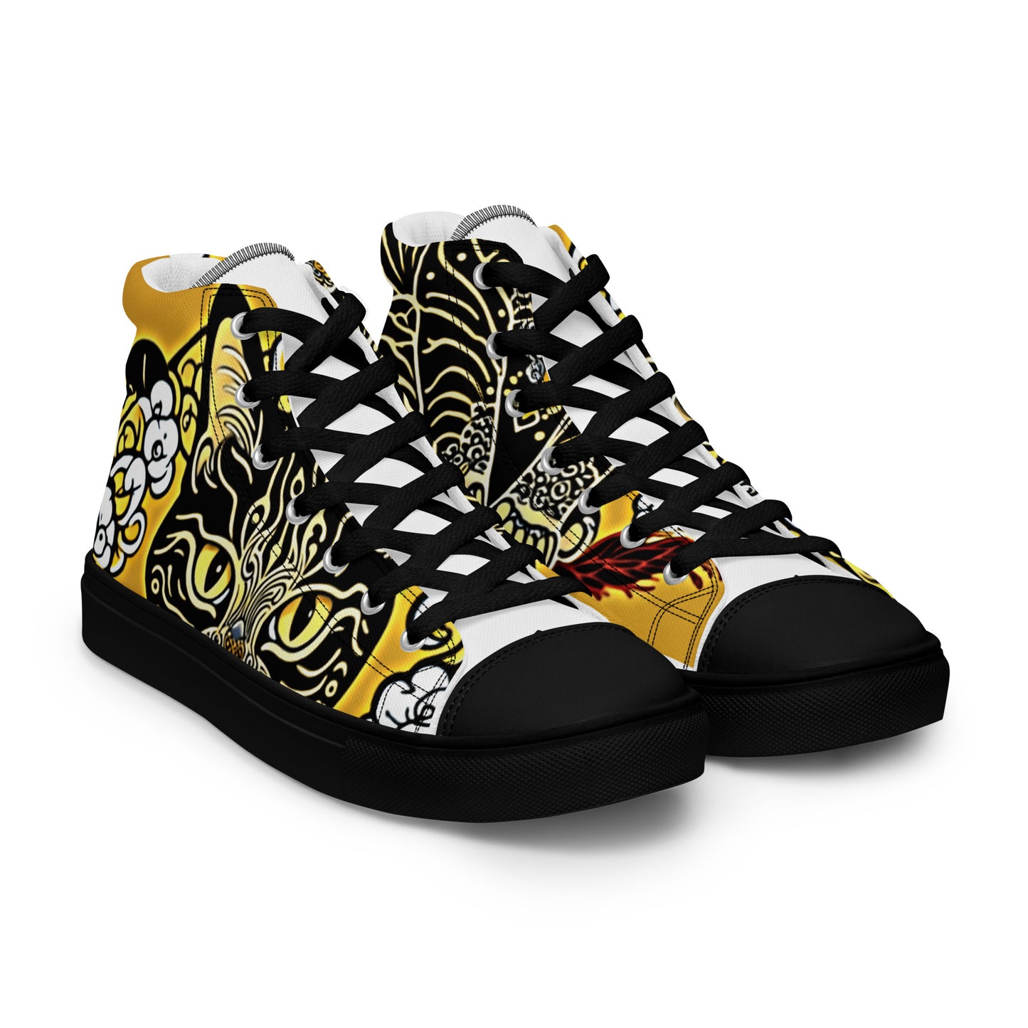 Women's high top canvas sneakers