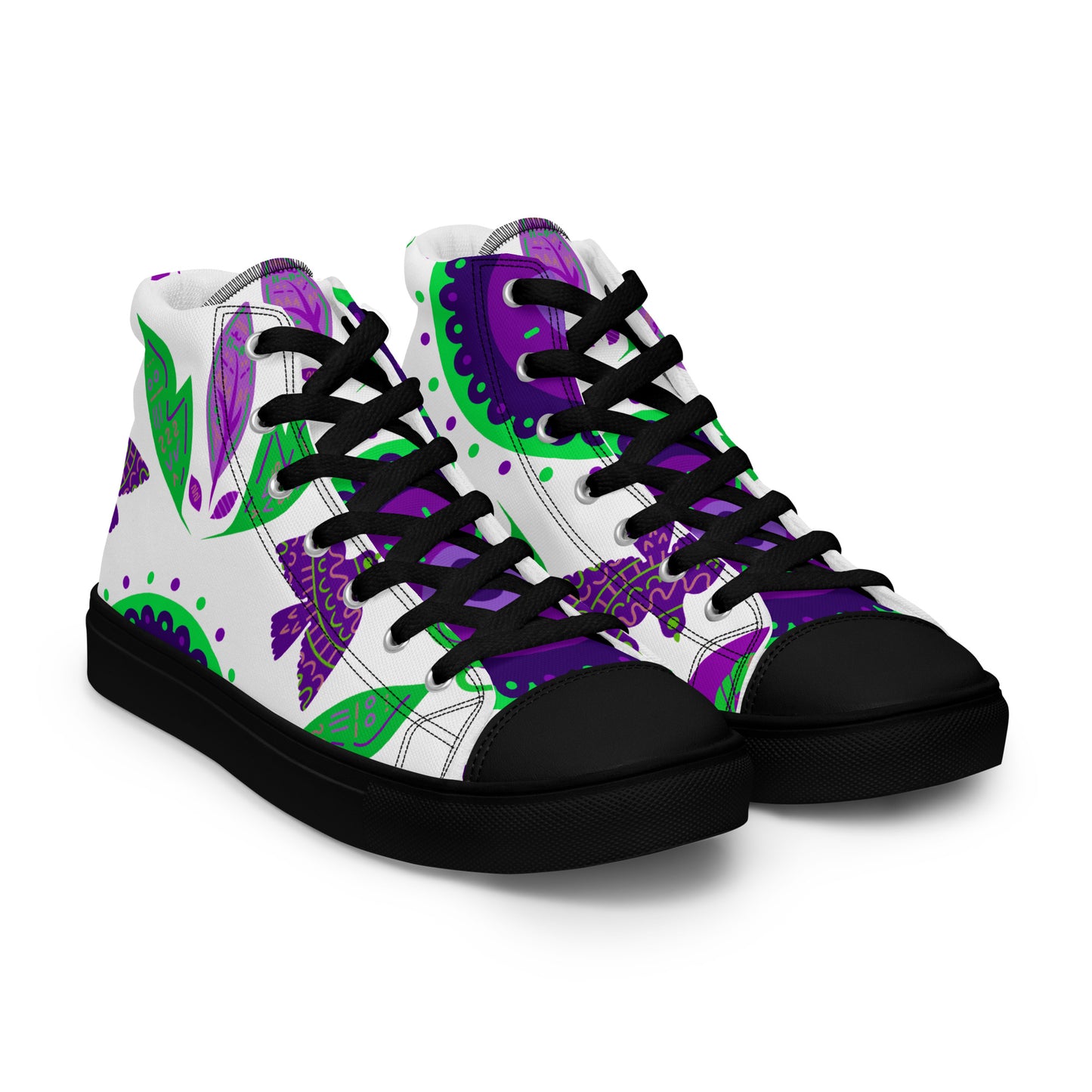 Women's high top canvas sneakers