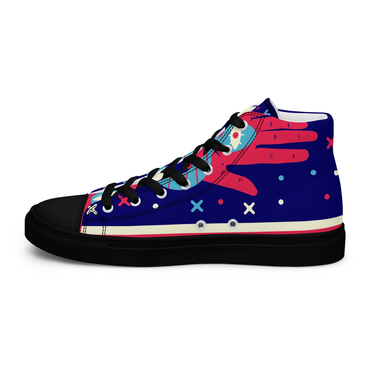 Women's high top canvas sneakers