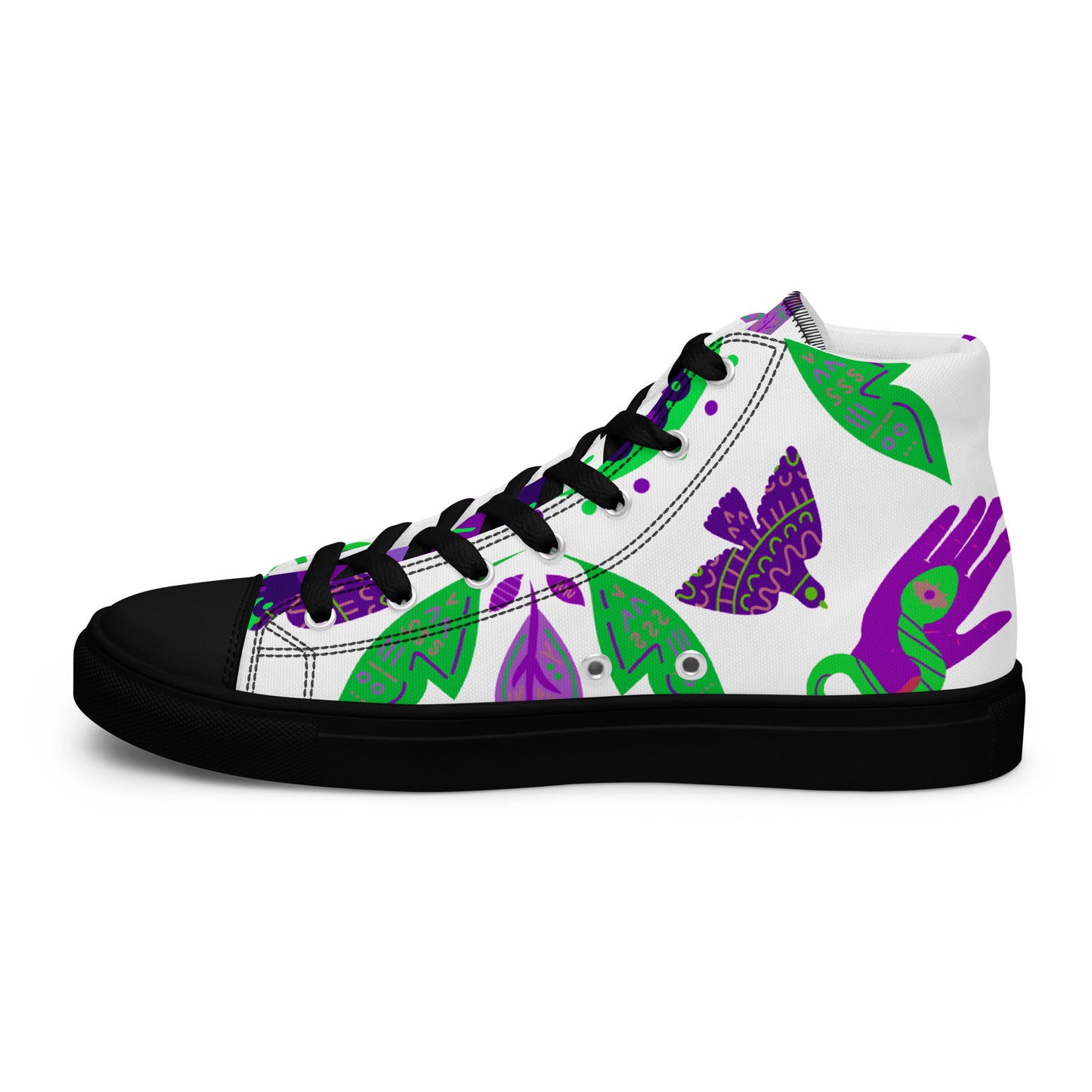 Women's high top canvas sneakers