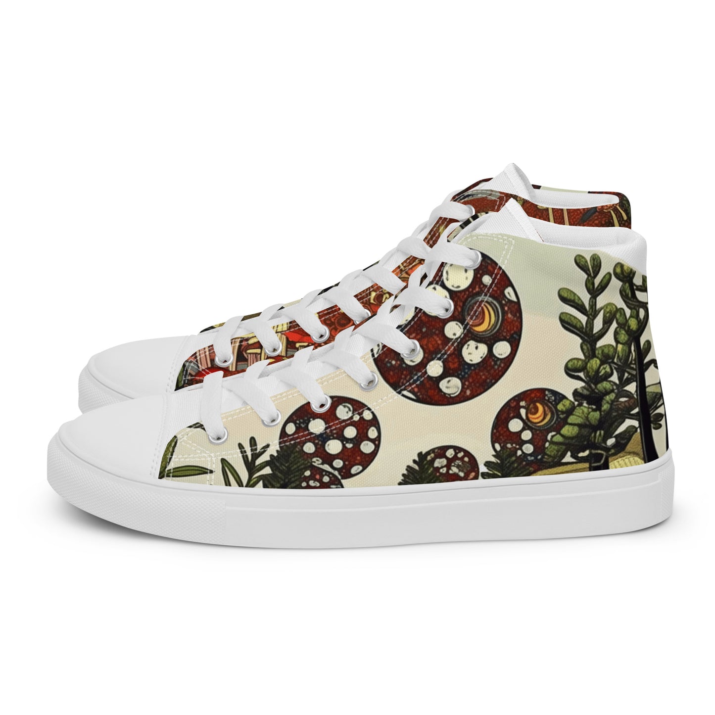 Women's high top canvas sneakers