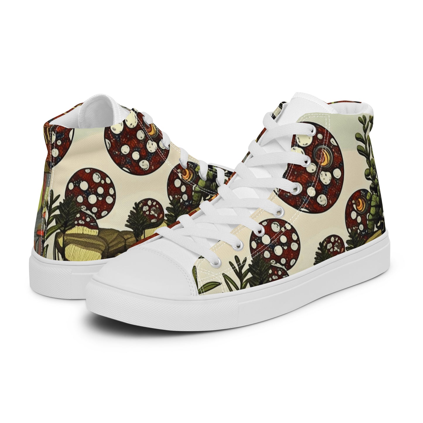 Women's high top canvas sneakers