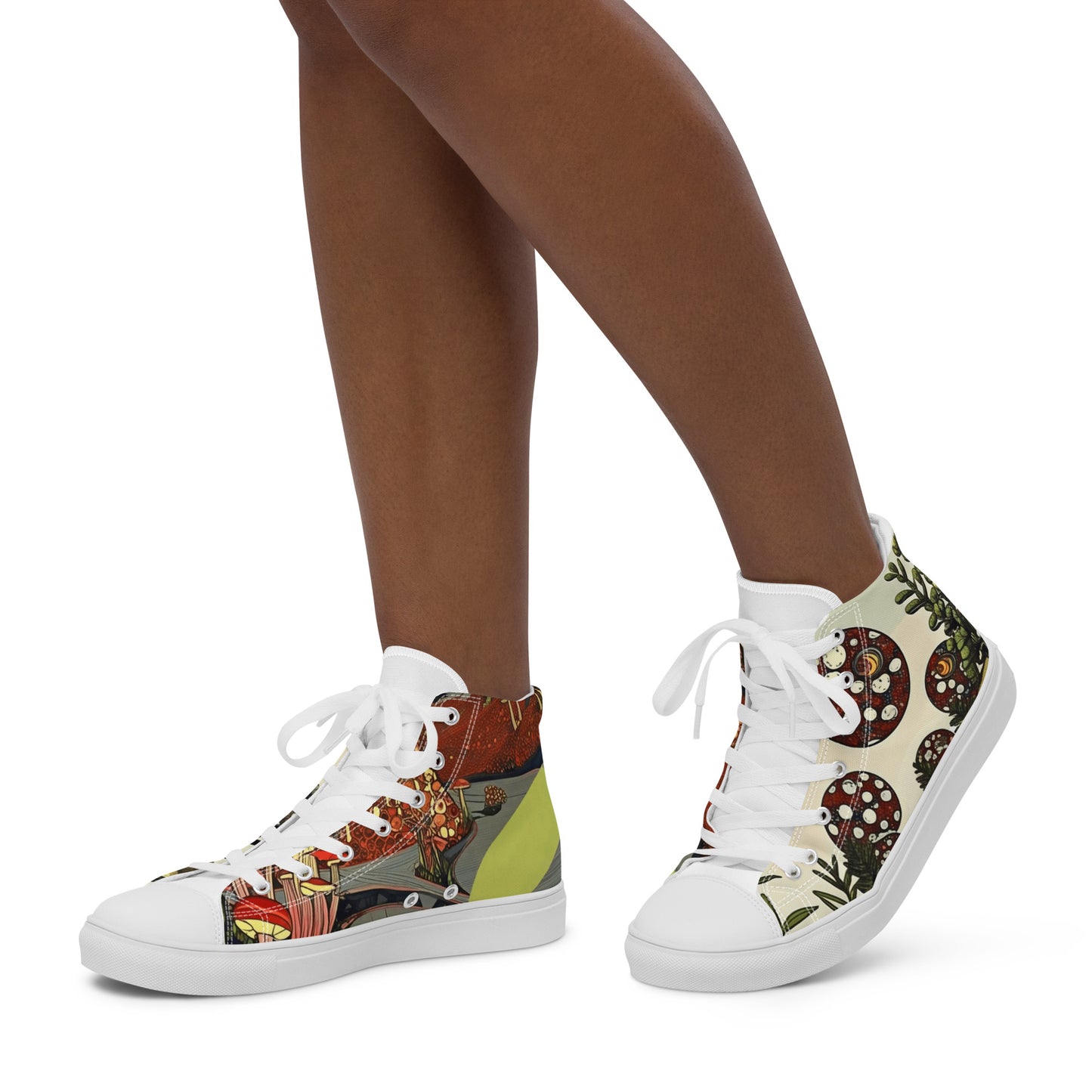 Women's high top canvas sneakers