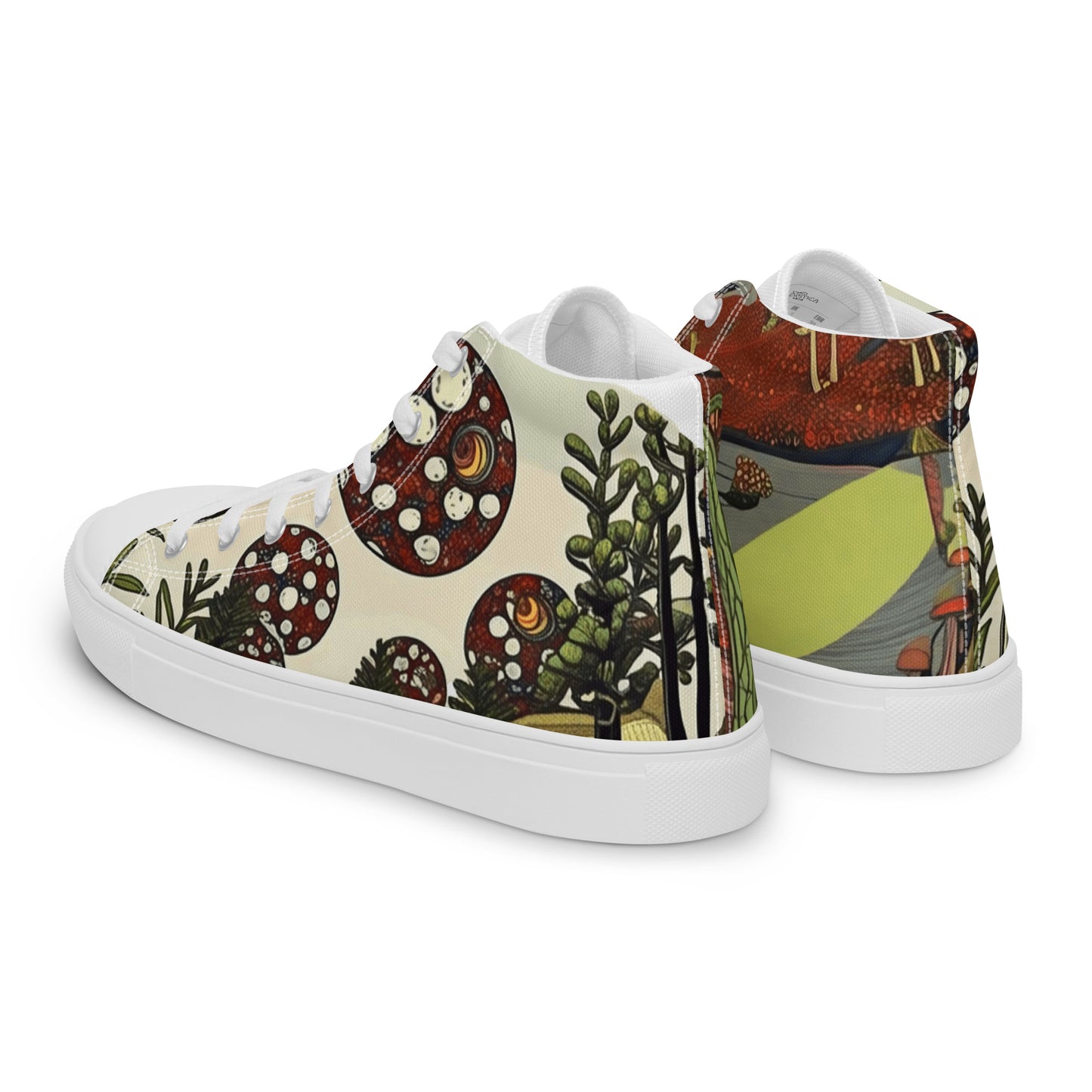 Women's high top canvas sneakers