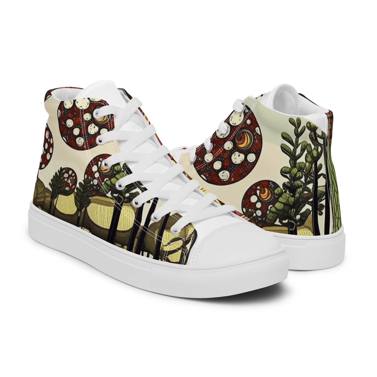 Women's high top canvas sneakers