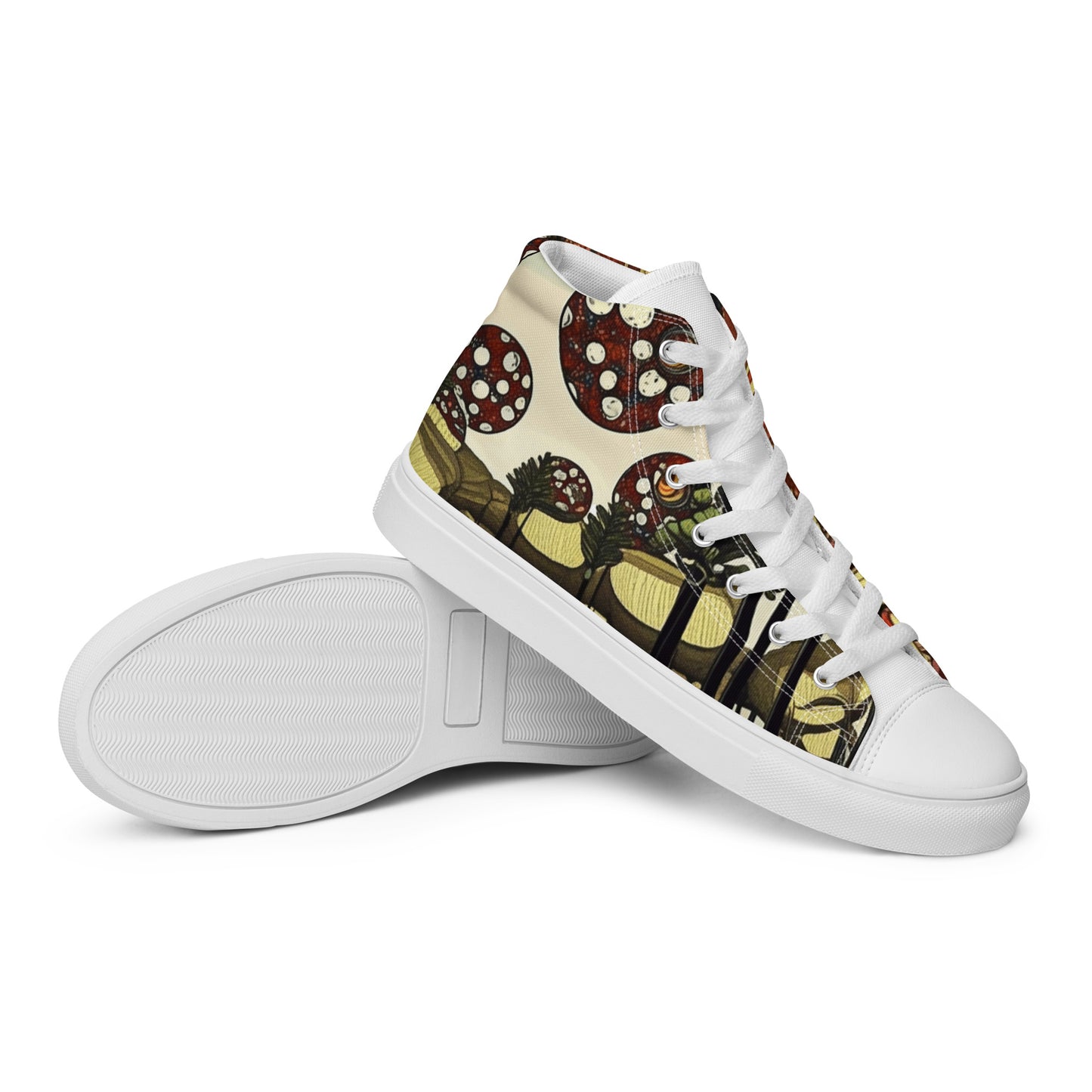 Women's high top canvas sneakers