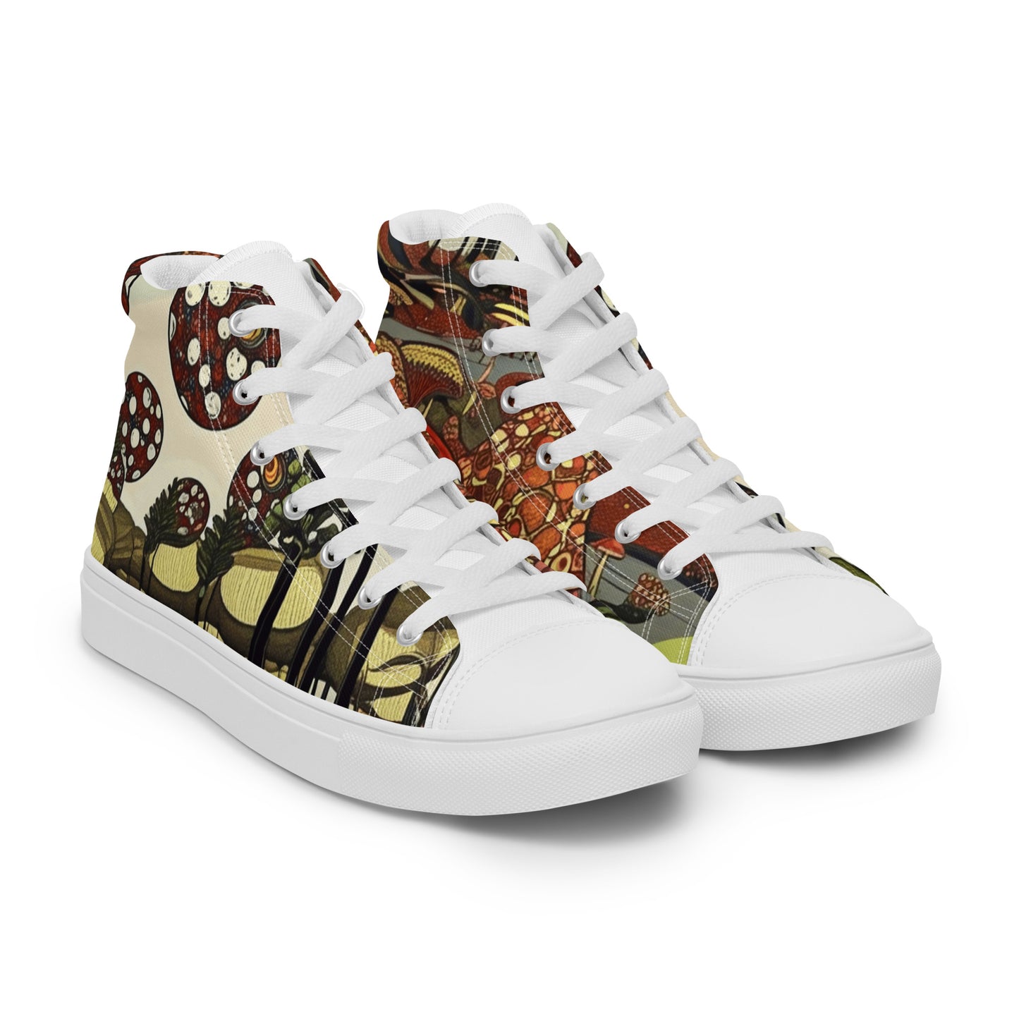 Women's high top canvas sneakers