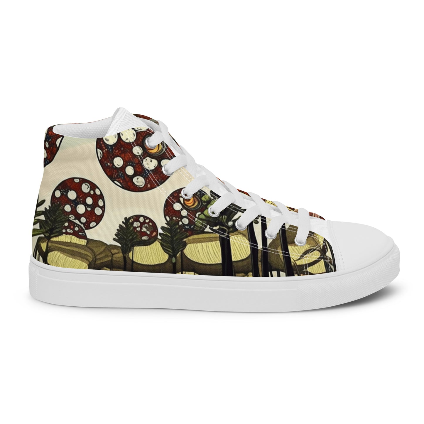 Women's high top canvas sneakers